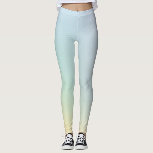 Pastel Gradient Vintage Pattern  Leggings (Front)