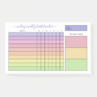 Pastel Gradient Weekly Habit Tracker