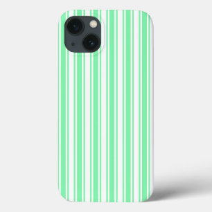 Pastel green and white candy stripes Case-Mate iPh iPhone 13 Case