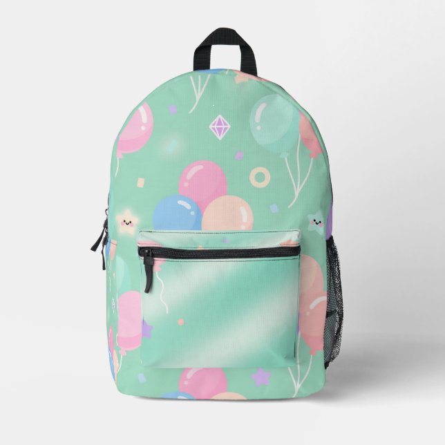 Pastel Green Backpack –Minimalist Aesthetic Travel (Front)