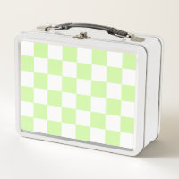 Pastel Green Chequered Gingham Pattern