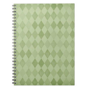 Pastel Green Diamonds Notebook