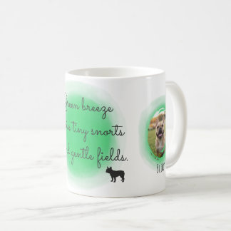 Pastel Green French Bulldog Custom Photos Coffee Mug