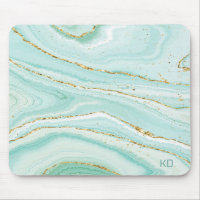 Pastel green liquid marble background