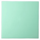 Pastel Green Mint Solid Colour Minimalist Tile<br><div class="desc">Loveable light spring pastel green colour. Minimalist simple modern trendy chic style pastel aestethic in delicate green solid colour. Pastel green home decor,  pastel green aesthetic decor,  pastel green kitchen,  pastel green colour. Pastel green ceramic tile.</div>
