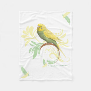 Pastel Green Parakeet Blanket