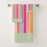 Pastel Green Retro Rainbow