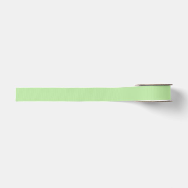 Pastel Green Ribbon Grosgrain Ribbon (Front)