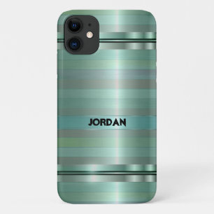 Pastel Green Stripes Pattern Case-Mate iPhone Case