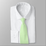 Pastel Green Tea Leaf Solid Colour Tie<br><div class="desc">Neck Tie business suit and casual fun fashion statement apparel attire accessory printed with Pastel Green Tea Leaf Solid Colour graphic art design illustration and select products collection by TheFabricSeal print on demand shop at Zazzle.com #ZazzleMade https://www.zazzle.com/store/thefabricseal TheFabricSeal©️Original. Tea Green is a soft, feminine, refreshing, romantic, tranquil, fairly neutral and...</div>