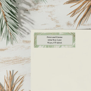 Pastel Green Tropical Palm Tree Holiday 