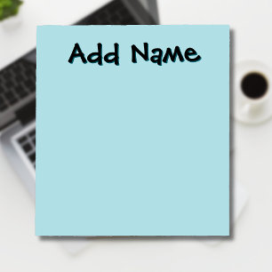 Pastel Green Unique Personalised Teacher Gifts Notepad