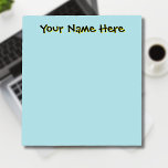Pastel Green Unique Personalised Teacher Gifts Notepad<br><div class="desc">Pastel Green Simple,  Unique,  Clean Personalised Notepad. Casual Handwriting Text. Add your first name,  last name,  initial letters. Personalise for your custom use. Click on the "Customise It" button to change te background colour,  font styles and font colour.</div>