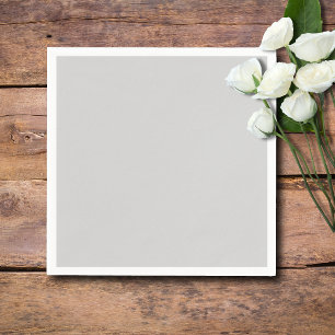 Pastel Grey Solid Colour Classic Elegant Napkin