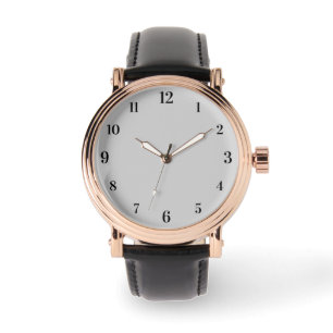 Pastel Grey Solid Colour Classic Elegant Watch
