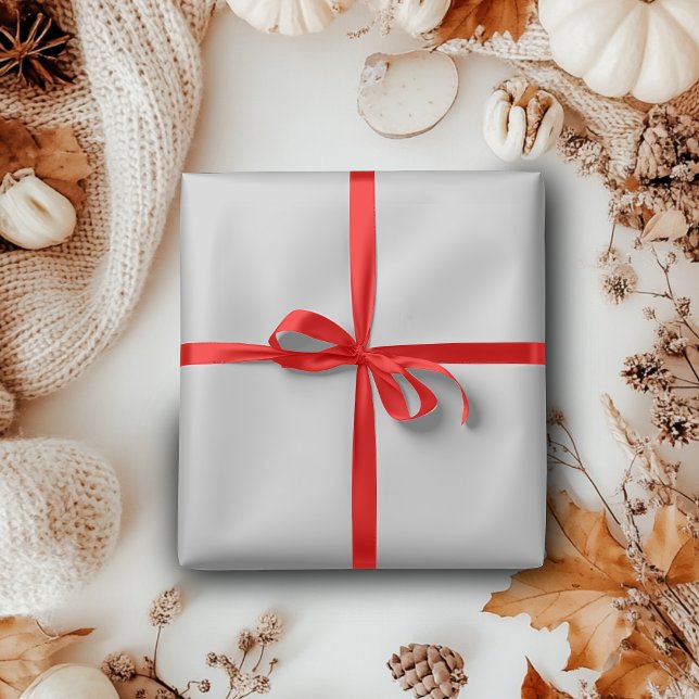 Pastel Grey Solid Colour | Classic Elegant Wrapping Paper (Creator Uploaded)