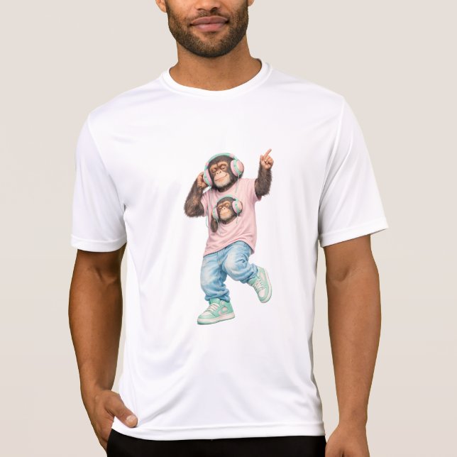 Pastel Groove Monkey Tee (Front)