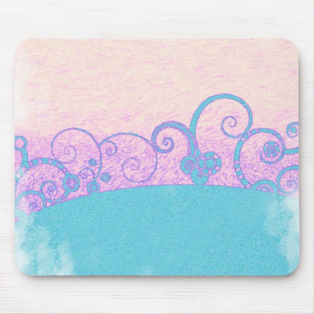 pastel grunge fantasy Mouse Pad (Front)