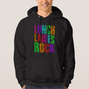 Pastel Grunge Lunch Ladies Rock Cute Back to Schoo Hoodie