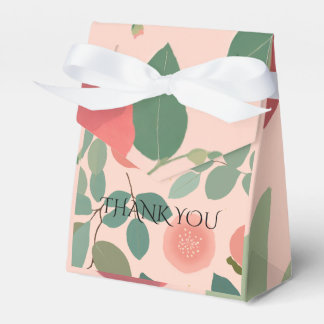 Pastel Guava Floral Favour Box