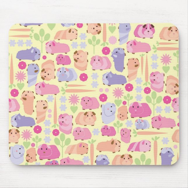 Pastel Guinea Pigs Mouse Pad (Front)