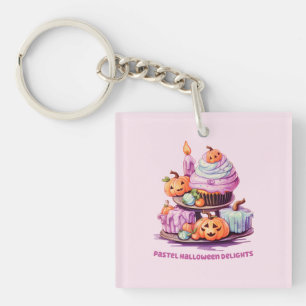 Pastel Halloween Delights – Enchanting Pastel Cake Key Ring