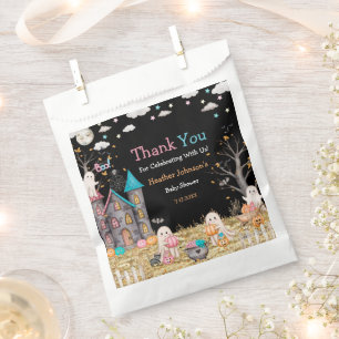 Pastel Halloween Gender Reveal Baby Shower Favour Bags