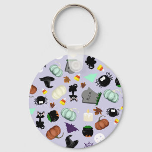 Pastel Halloween Key Ring