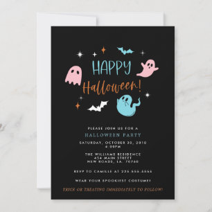 Pastel Halloween Party Invitation