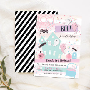 Pastel Halloween Party Kids Birthday Invitation