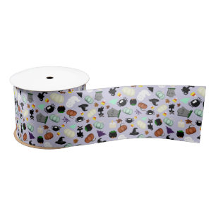 Pastel Halloween Satin Ribbon