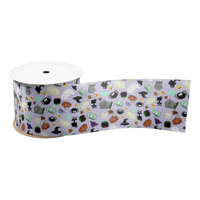 Pastel Halloween Satin Ribbon (Spool)