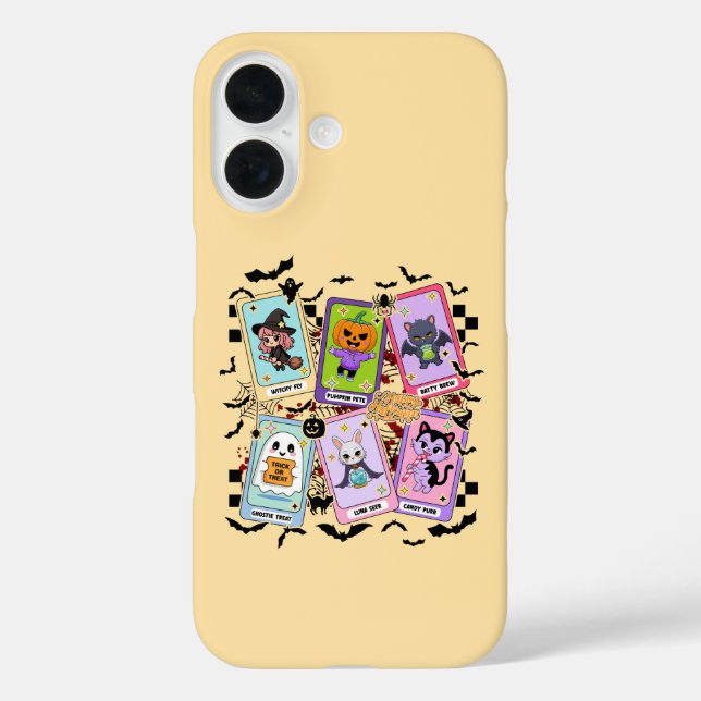 Pastel Halloween Tarot Cards Kawaii Ghost Style Case-Mate iPhone Case (Back)