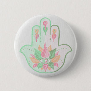Pastel Hamsa Button