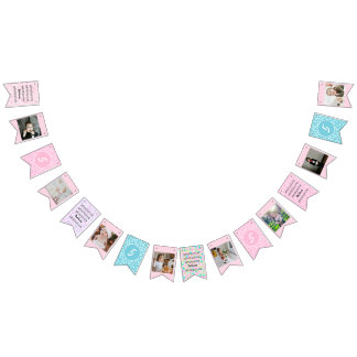 Pastel Happy Birthday to You Any Age 8 Photos Bunting