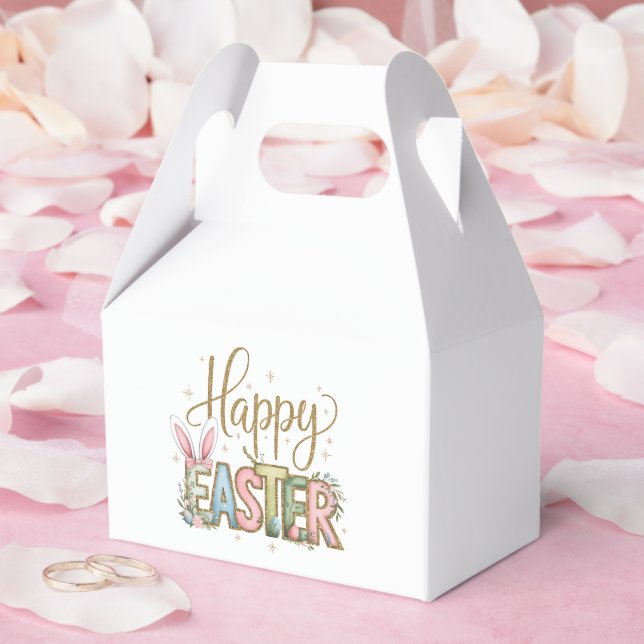 Pastel Happy Easter  Favour Box (Wedding)