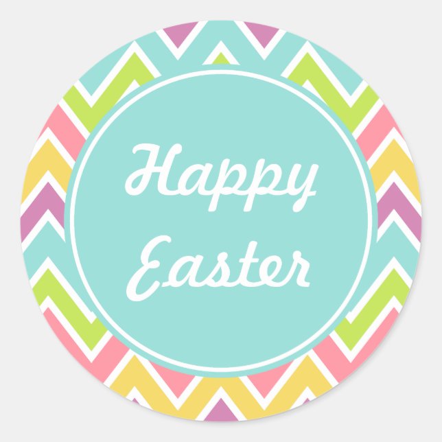 Pastel Happy Easter Stickers (Front)