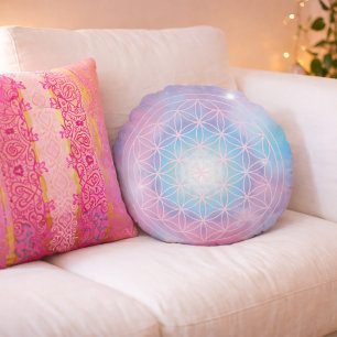 Pastel Harmony – Colour of Heart Round Cushion