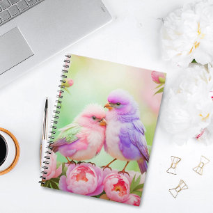 Pastel Harmony: Fluffy Songbirds Notebook