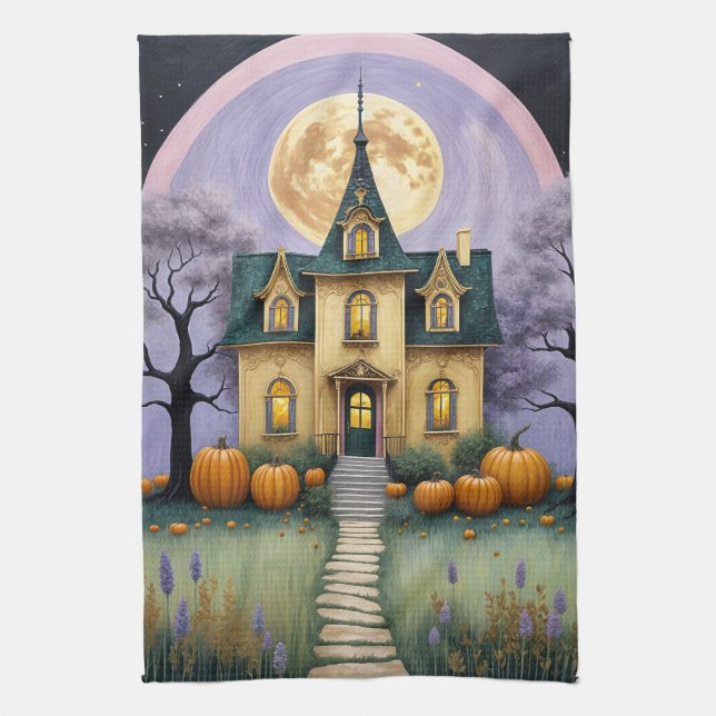 Pastel Haunt Tea Towel (Vertical)