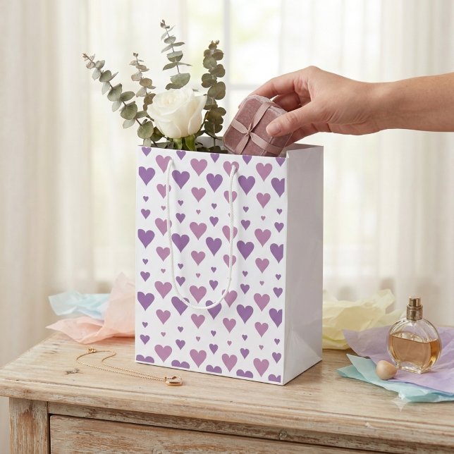 Pastel Heart Medium Gift Bag (Creator Uploaded)