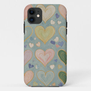 Pastel Heart Tapestry Case-Mate iPhone Case