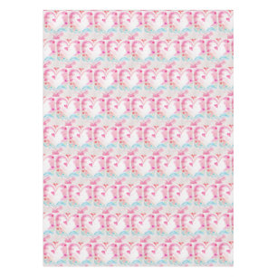 Pastel Heart with Wings, Romantic Gift Idea Tablecloth