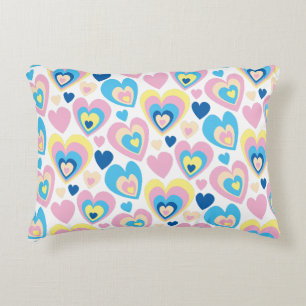 Pastel Hearts. Decorative Cushion
