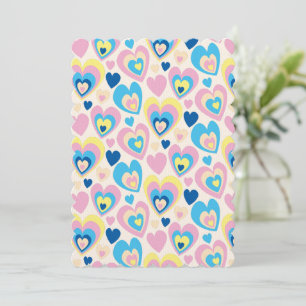 Pastel Hearts. Invitation
