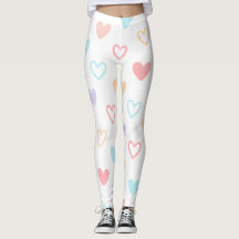 Pastel Hearts Leggings
