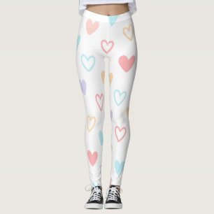 Pastel Hearts Leggings