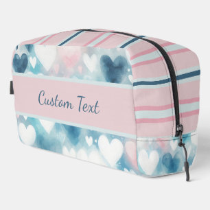 Pastel Hearts: Love in Watercolor Dopp Kit
