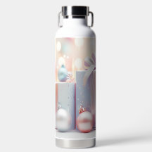 PASTEL HOLIDAY CHRISTMAS PRESENTS AND BALLS