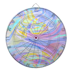 pastel hologram dartboard